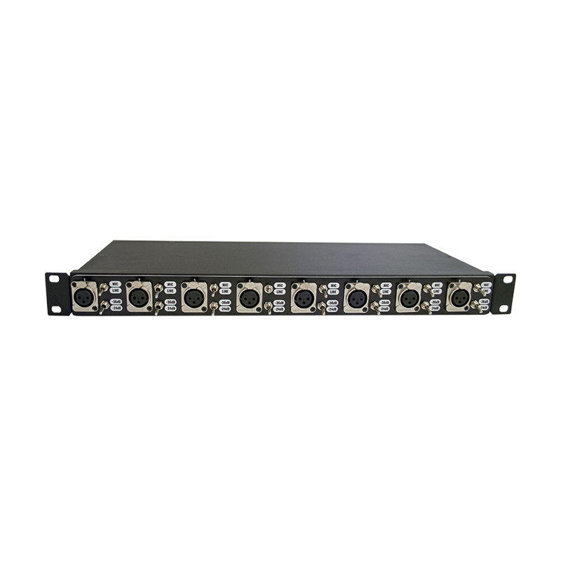 8 channel line-to-mic level converter RSE LTM-8